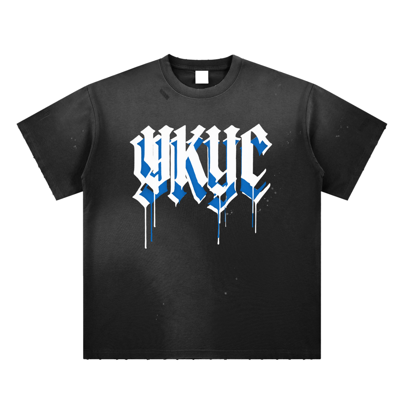 Hand-Frayed Sunfade Paint Splatter T-Shirt