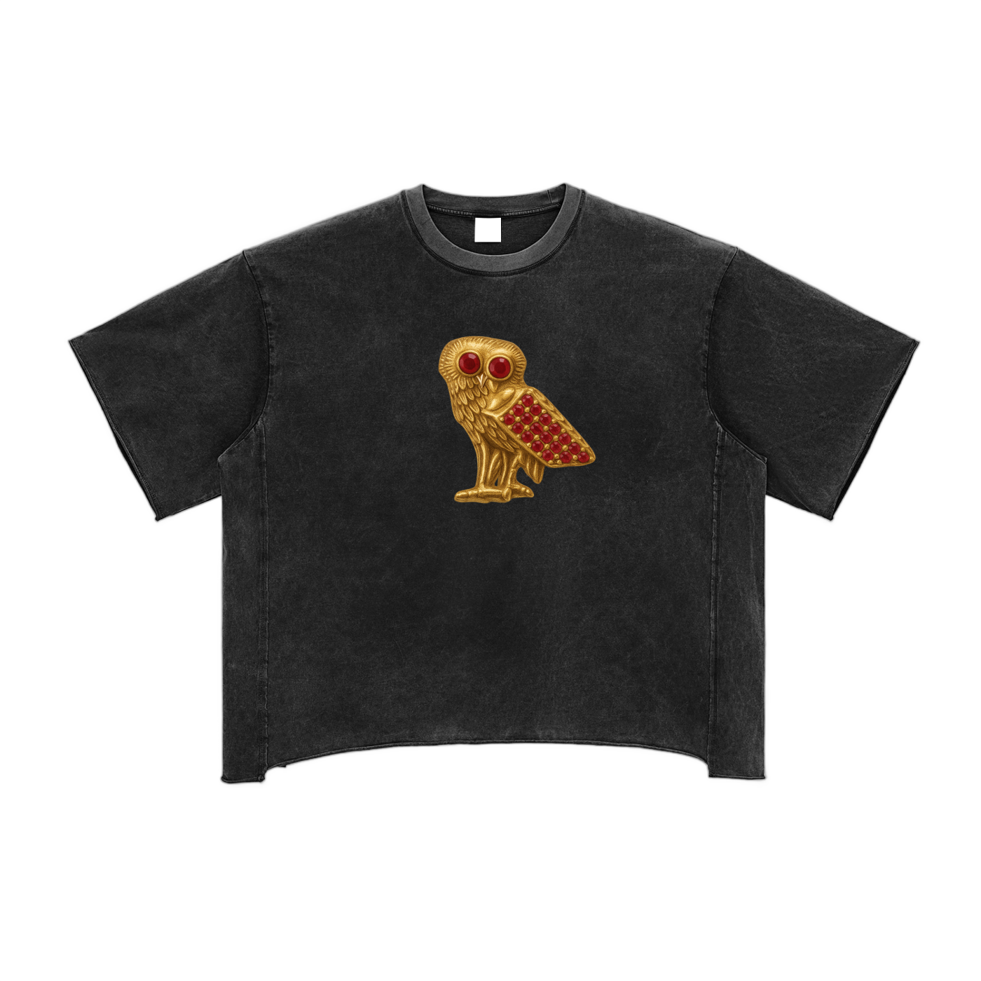 Raw Edge Snow Washed Boxy T-Shirt