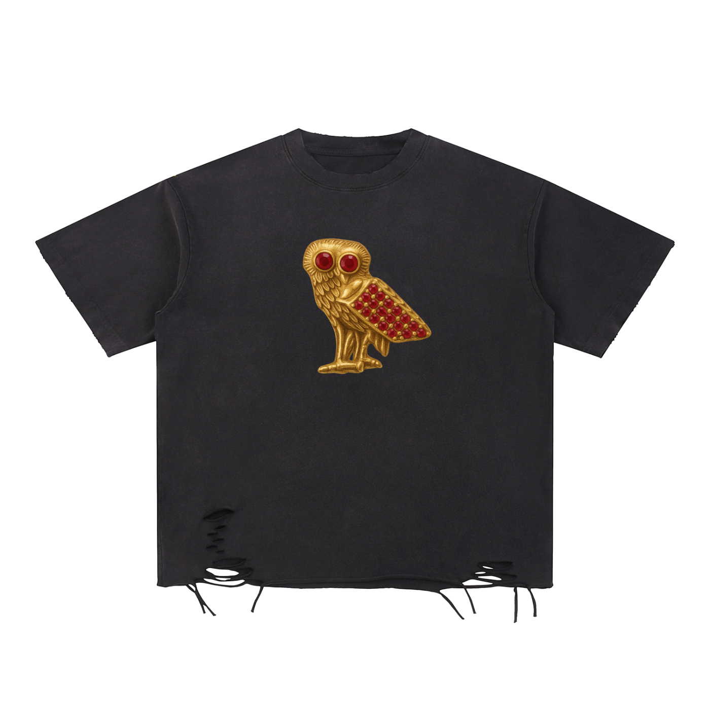 Gold God’s Plan – Silentswap Owl Tee - 270 GSM