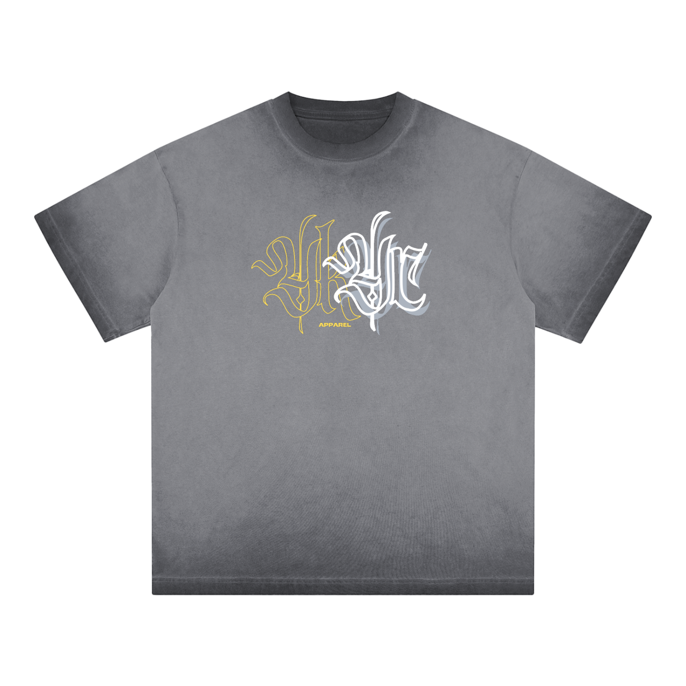 YKYC Reverse Dyed Gothic Tee - 250 GSM