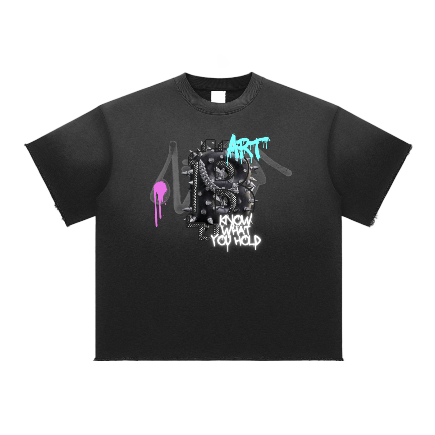 Sun Fade Raw Edge T-Shirt