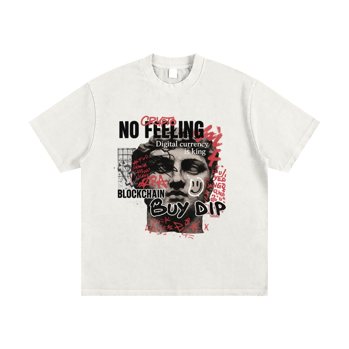 Heavyweight Vintage Washed Frayed T-Shirt