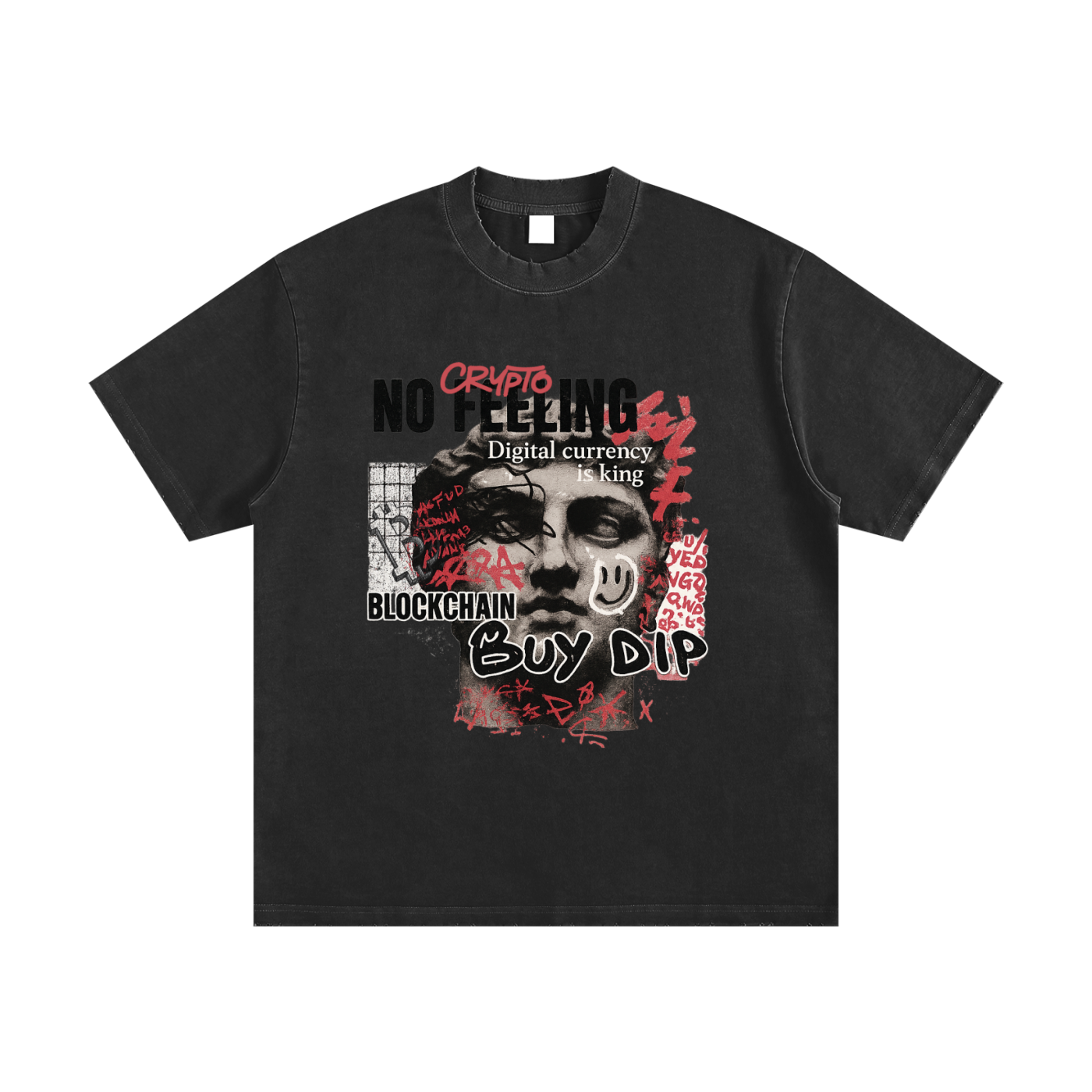 Heavyweight Vintage Washed Frayed T-Shirt