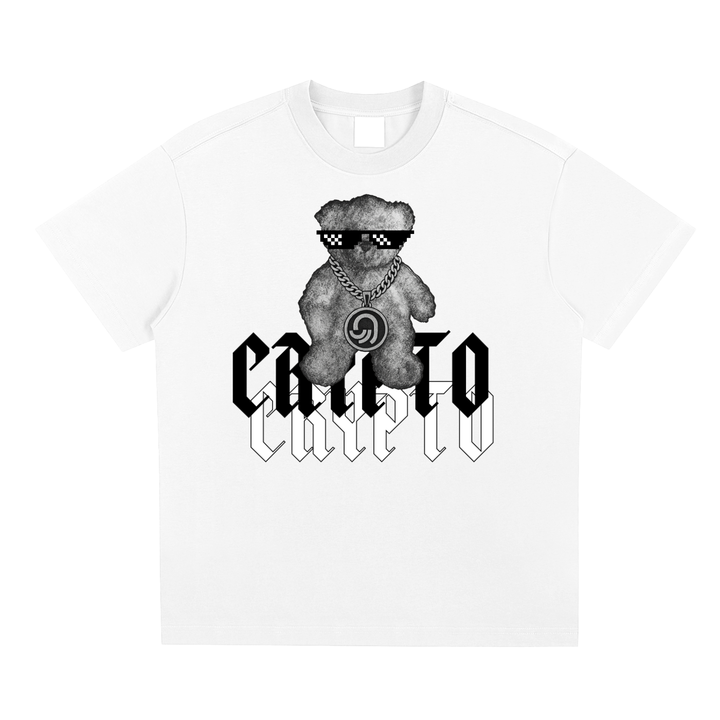 Crypto Bear Shades Tee - 240 GSM
