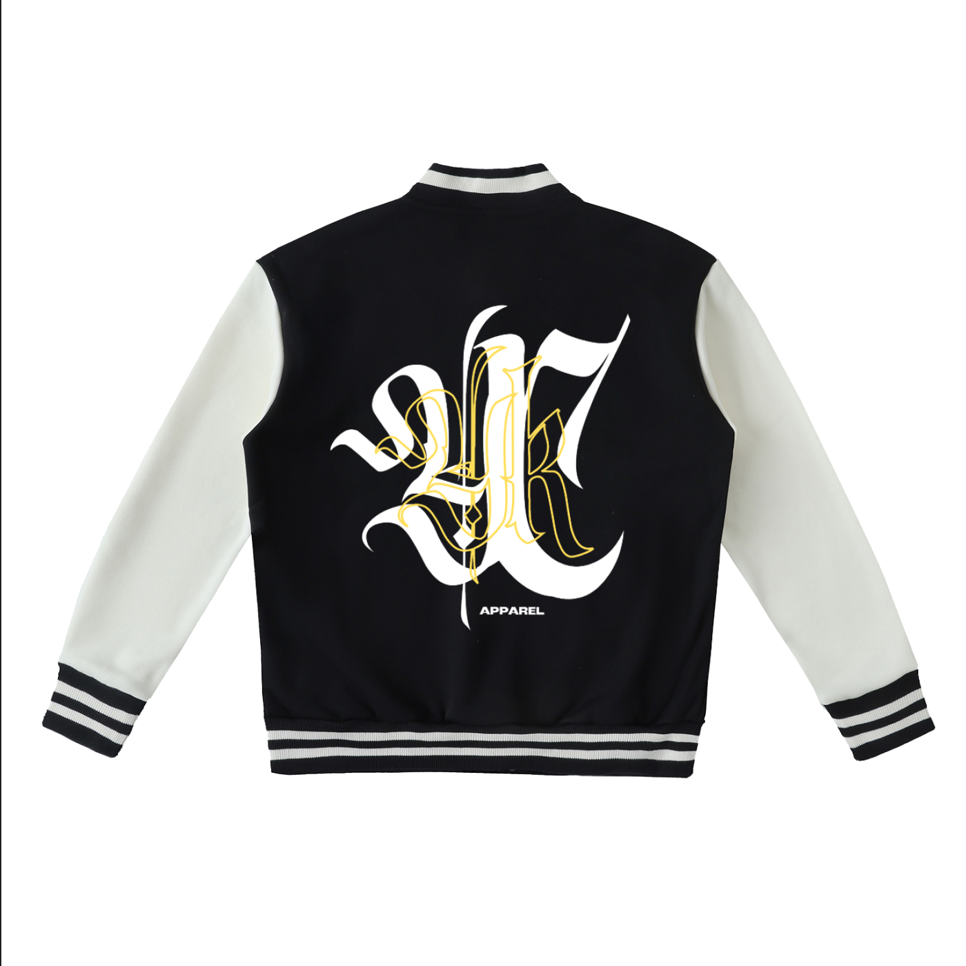 Two-Tone Fleeced Varsity Jacket