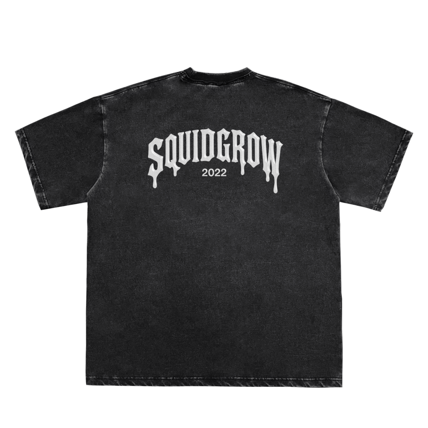 Double Neckline Scattered Edge Frayed Vintage Washed T-Shirt - 250 GSM