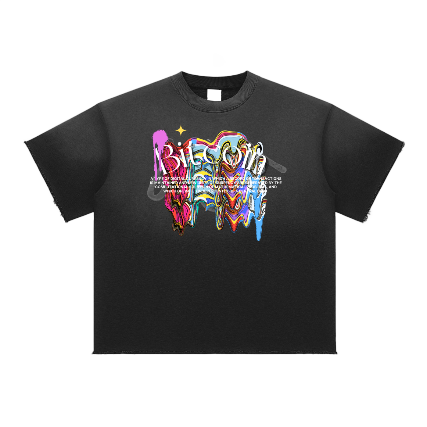 Sun Fade Raw Edge T-Shirt
