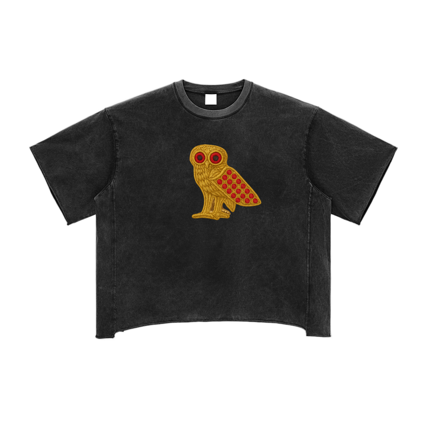 Raw Edge Snow Washed Boxy T-Shirt