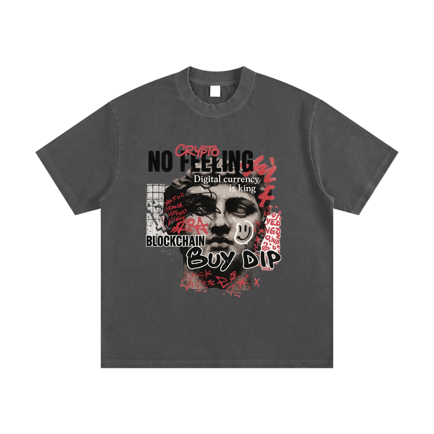 Heavyweight Vintage Washed Frayed T-Shirt