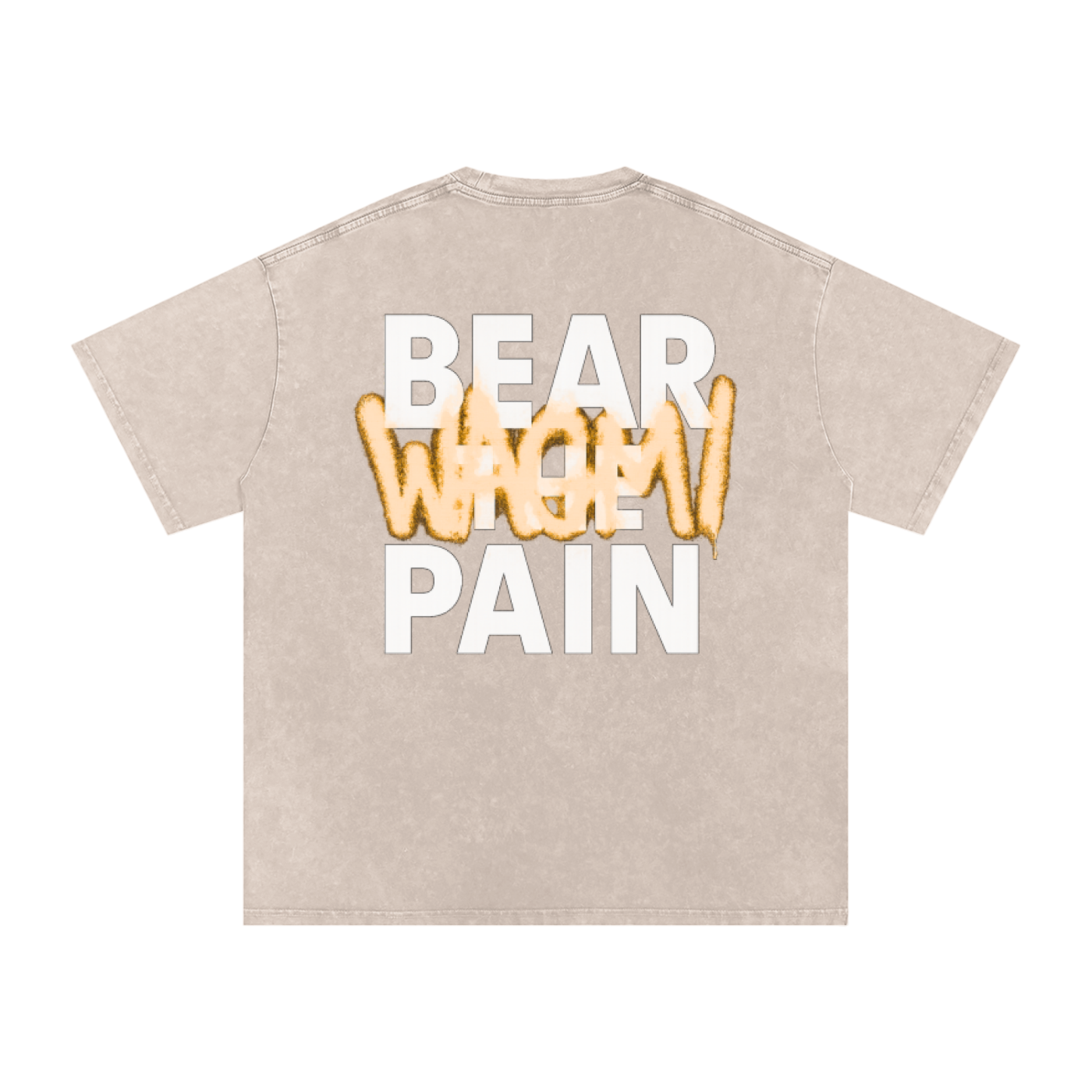 Acid Wash Oversize YKYC T-Shirt - 250 GSM